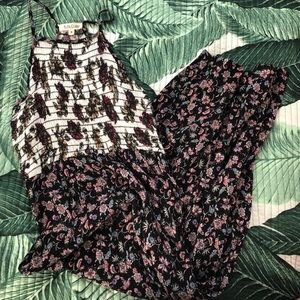 multi pattern dress
